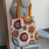 Sac cabas unique "mandala rouge"