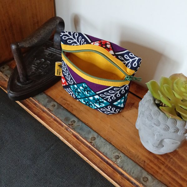 Petite trousse/porte monnaie avec soufflet "Wax"