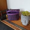 Petite trousse/porte monnaie avec soufflet "violette"