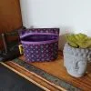 Petite trousse/porte monnaie avec soufflet "violette"
