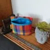 Petite trousse/porte monnaie avec soufflet "madras"