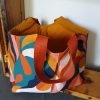 Sac panière unique "velouté"