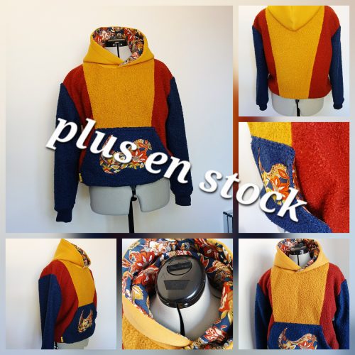 Sweat à capuche adulte "Virgule"