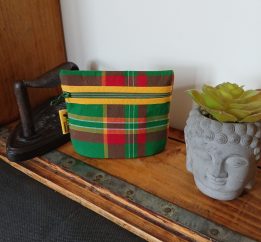 trousse madras vert